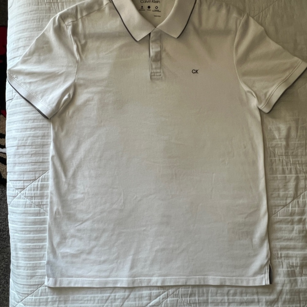 Calvin Klein Men's White Polo Shirt